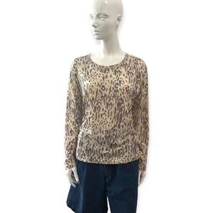 Dries Van Noten Cotton Leopard Print Long Sleeve Shirt